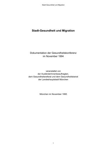 Stadt-Gesundheit und Migration - Gesundheitsbeirat-muenchen.de