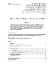 A Survey of Transport Protocols other than ... - Open Grid Forum