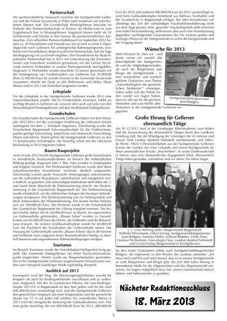 Mitteilungsblatt 02/2013 (pdf 14,2 MB) - Samtgemeinde Gellersen