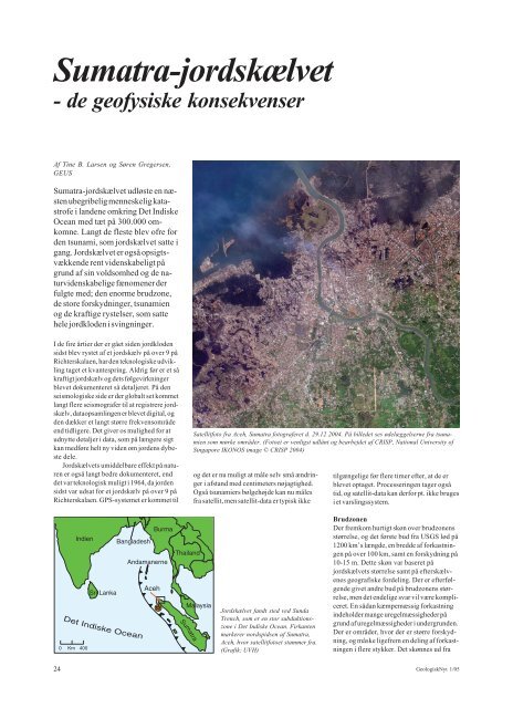 Geologisk Nyt 1, 2005, Sumatra-jordskælvet - GEUS