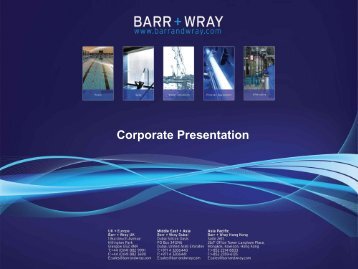 Barr + Wray Corporate Presentation Apr 2007 - Global Spa ...