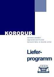 Liefer- programm - Korodur Westphal Hartbeton GmbH & Co.