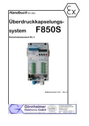 Handbuch für das Überdruckkapselungs- system ... - Goennheimer.de