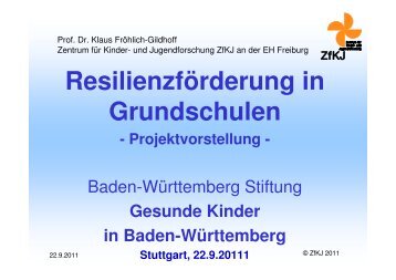 Resilienzförderung in der Grundschule