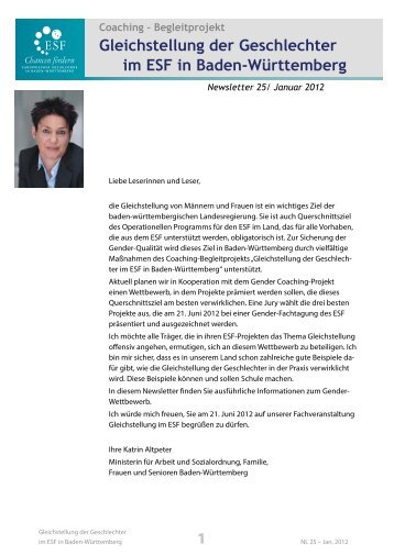 Newsletter 25 (pdf, vollständig) - Gem-esf-bw.de