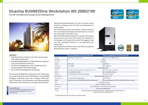 BUSINESSline Workstations - bluechip Computer AG