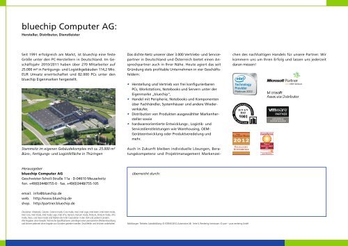 BUSINESSline Workstations - bluechip Computer AG