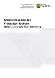 Krankenhausplan des Freistaates Sachsen-Stand: 1. Januar 2012 ...