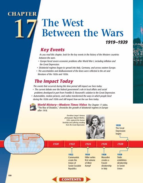 Chapter 17 The West Between the Wars, 19191939