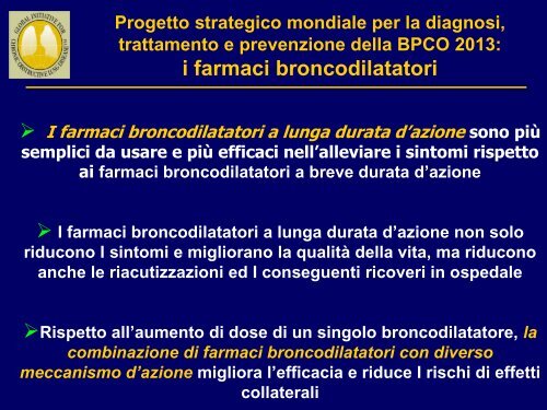 Progetto strategico mondiale per la diagnosi, trattamento e ... - GOLD