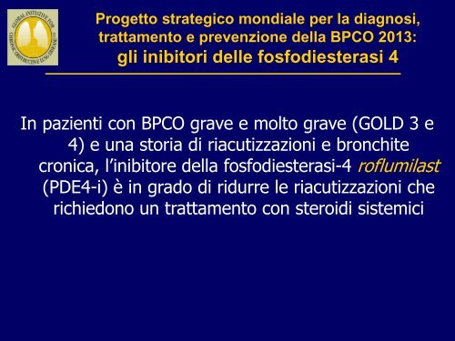 Progetto strategico mondiale per la diagnosi, trattamento e ... - GOLD