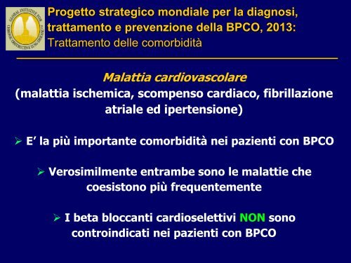 Progetto strategico mondiale per la diagnosi, trattamento e ... - GOLD