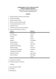 Full agenda papers AGM 20 October 2012 - Ginninderra Little ...