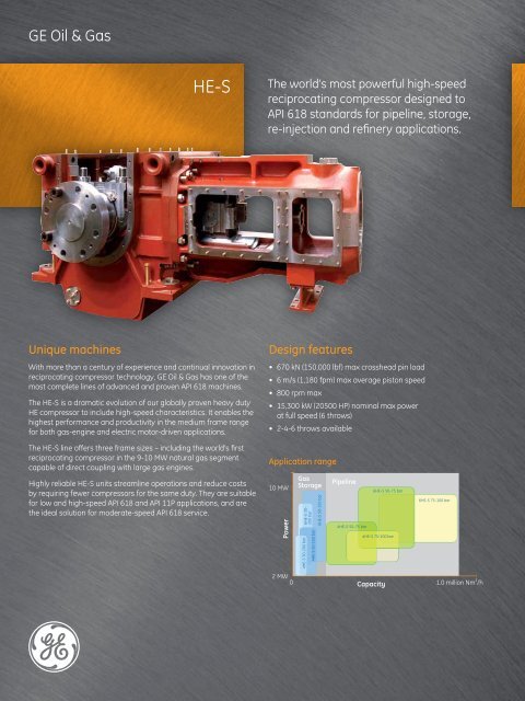 HE-S Reciprocating Compressor / PDF 297kb - GE Energy