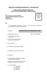 Builder Licence Application Form - Greater Hyderabad Municipal ...