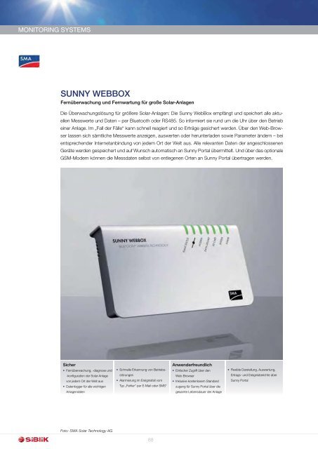 PV-Netzkopplung 2011 - Siblik Elektrik GmbH & Co. KG