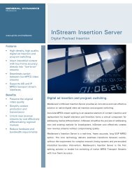 InStream Insertion Server - General Dynamics Advanced Information ...