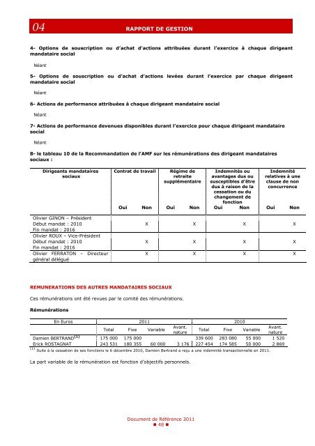 Rapport financier - GL events