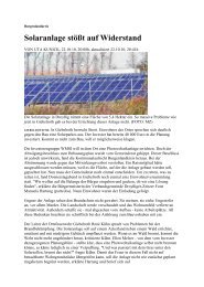 Solaranlage stößt auf Widerstand - Gemeinde Gutenborn