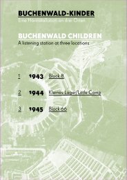 Buchenwald-Kinder Buchenwald children 1 1943 Block 8 3 1945 ...