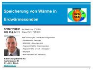 Saisonspeicherung - Was ist Geothermie