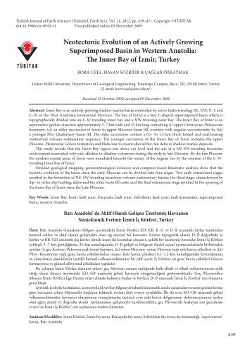 The Inner Bay of İzmir, Turkey - Scientific Journals - Tübitak