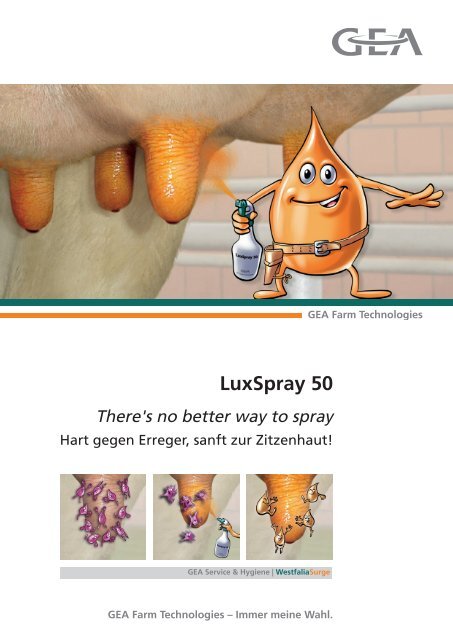 LuxSpray 50 - GEA Farm Technologies