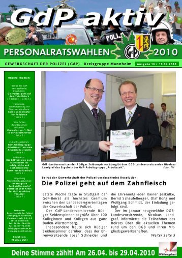 Publisher GdP aktiv 2010-04-19 - GdP Mannheim