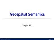 Guest lecture: Geospatial Semantics