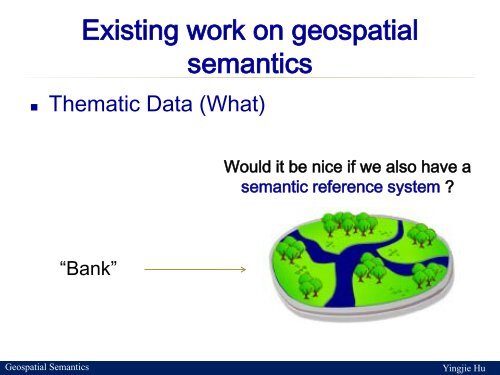 Guest lecture: Geospatial Semantics