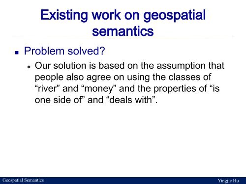 Guest lecture: Geospatial Semantics