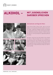 Alkohol – mit jugendlichen - Sucht Schweiz