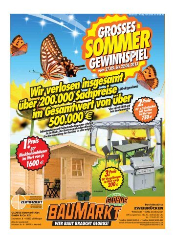 ENTFÄLLT FÜR XXX! - Globus Baumarkt