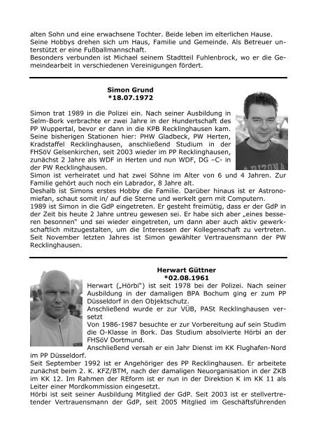 Personalratswahlen 2008 - (GdP) - Kreisgruppe Recklinghausen