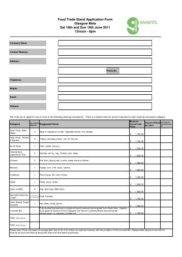 Food Stall Application Form v 10 21.04.11 xls - Glasgow Life