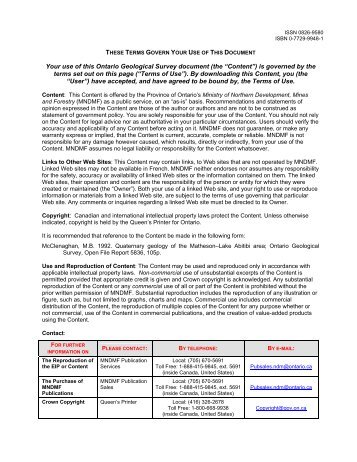 Quaternary geology of the Matheson-Lake Abitibi area