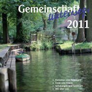 Gemeinschaft unterwegs 2011 - Gemeinschaftszentrum Trippstadt