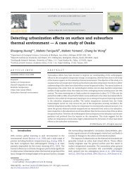 Detecting urbanization effects on surface and subsurface thermal ...