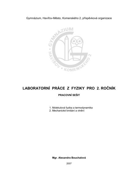 Laboratorní práce č - Gymnázium, Havířov