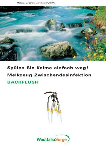 Melkzeug Zwischendesinfektion BACKFLUSH - GEA Farm ...