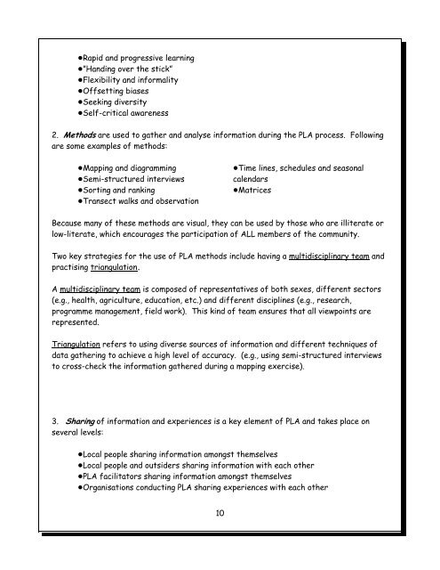 Participatory Techniques For Community-Based Program ...