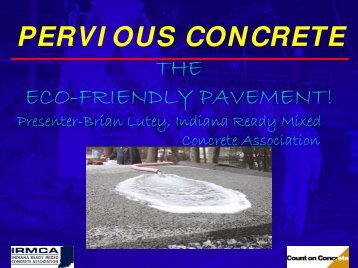 PERVIOUS CONCRETE - GLPTI