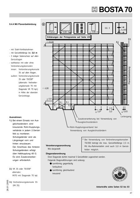 Hünnebeck Bosta 70 A+V - Geruest