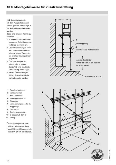 Hünnebeck Bosta 70 A+V - Geruest