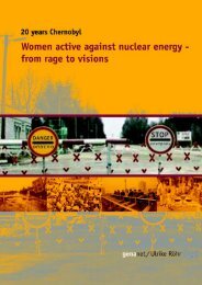 Women active against nuclear - genanet - Leitstelle GENDER ...