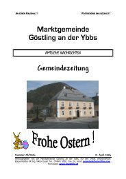 AN EINEN HAUSHALT - Göstling an der Ybbs