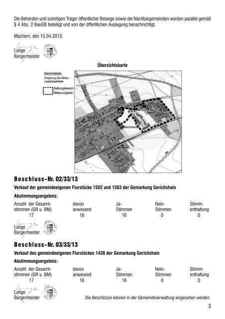 Amtsblatt Nr. 221 April 2013 - Gemeinde Machern