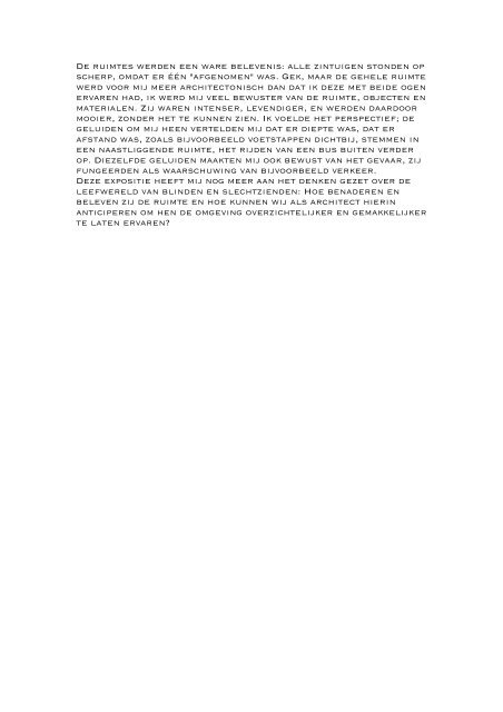 Architectuur- een totale beleving - Gerrit Rietveld Academie