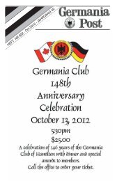 10 - Germania Club of Hamilton