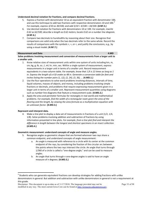 Iowa Core K-12 Mathematics (PDF) - Green Hills AEA